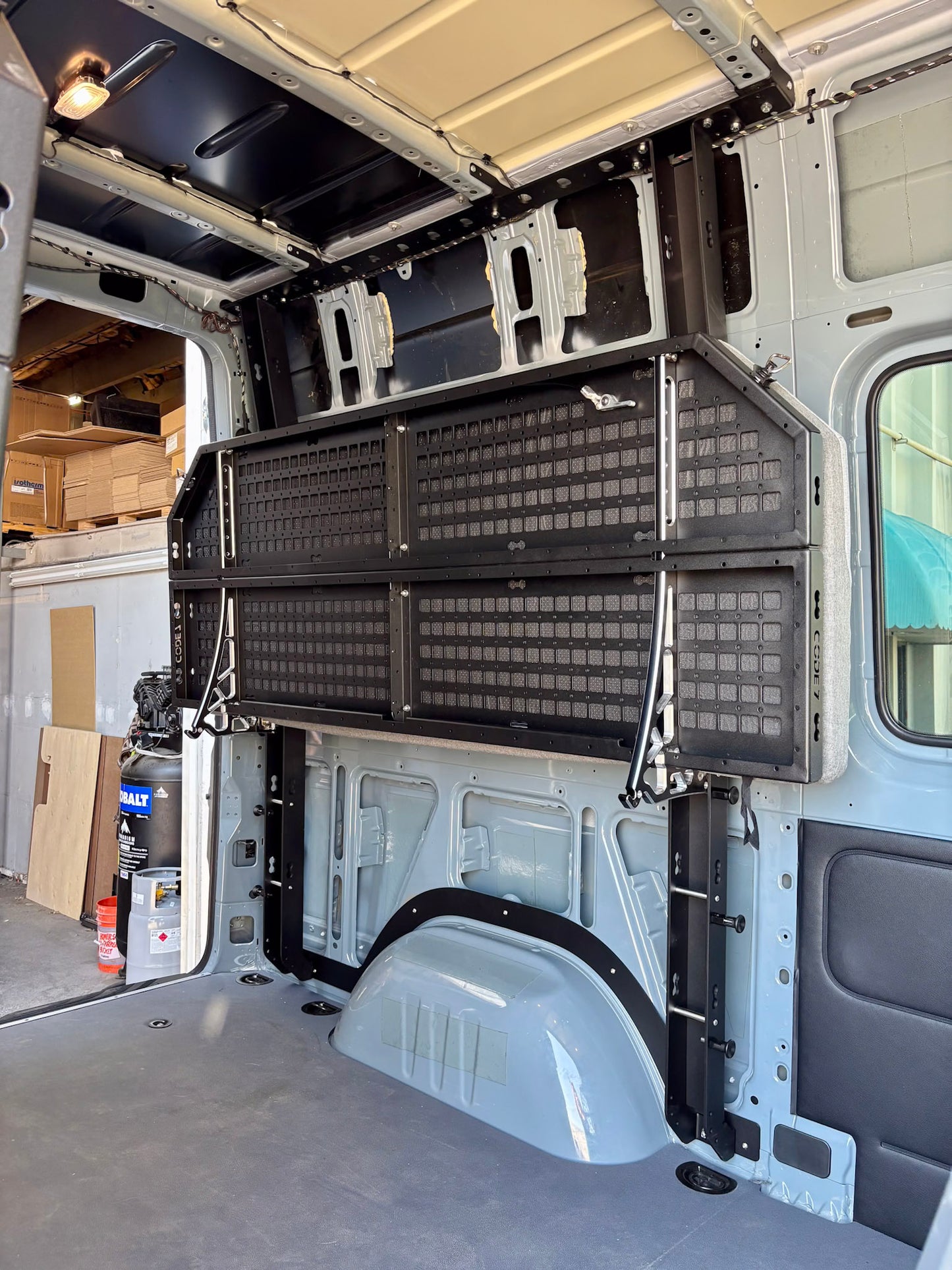 Code 7 Adjustable Bed System — Mercedes Sprinter (2019+ High Roof)