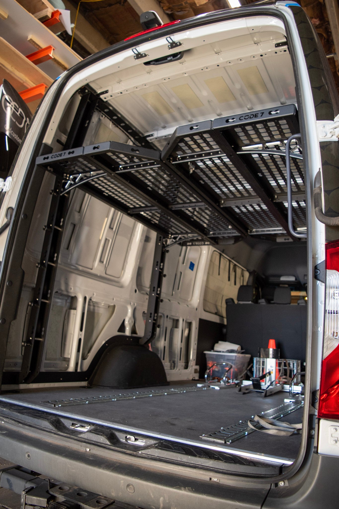 Code 7 Adjustable Bed System — Mercedes Sprinter (2019+ High Roof)