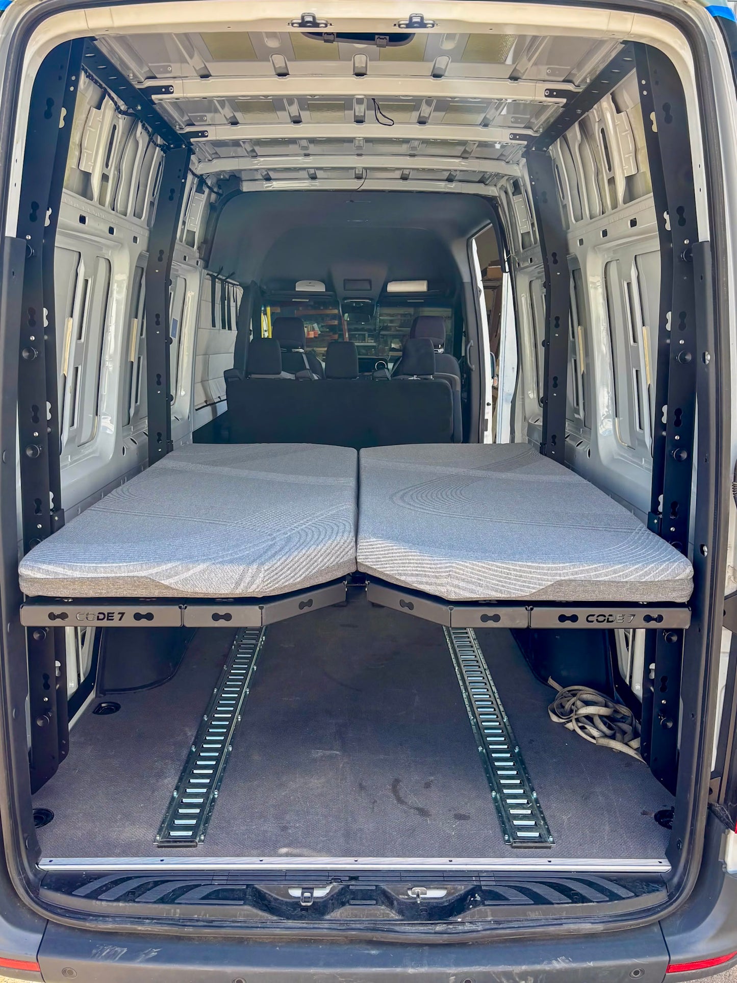 Code 7 Adjustable Bed System — Mercedes Sprinter (2019+ High Roof)