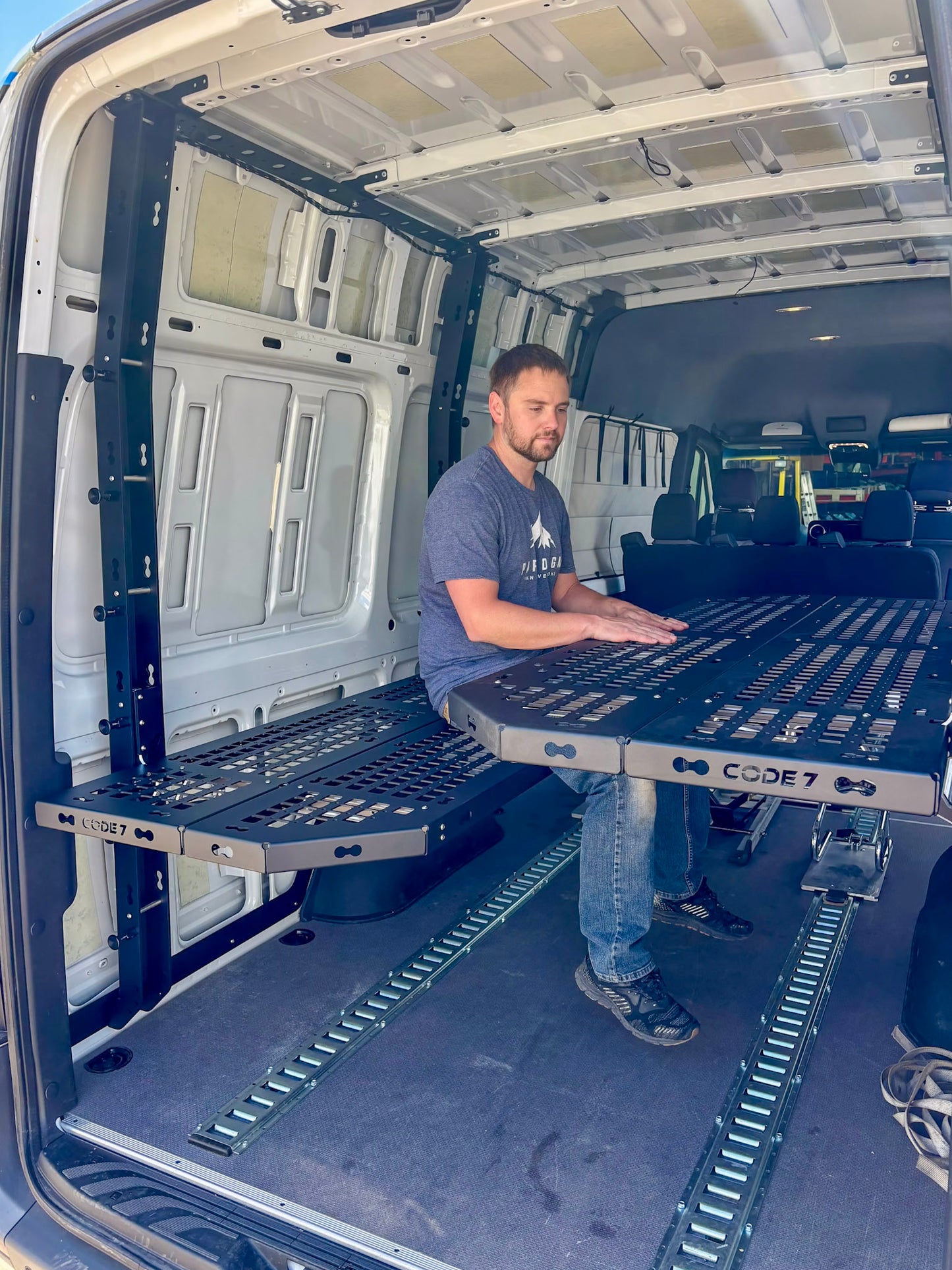 Code 7 Adjustable Bed System — Mercedes Sprinter (2019+ High Roof)