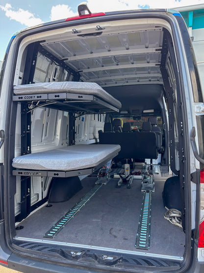Code 7 Adjustable Bed System — Mercedes Sprinter (2019+ High Roof)