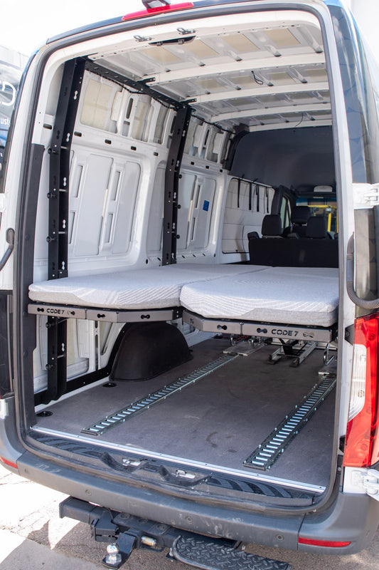 Code 7 Adjustable Bed System — Mercedes Sprinter (2019+ High Roof)